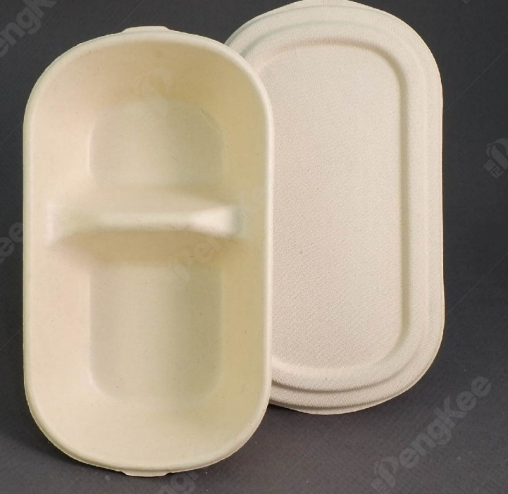 BIO 850ML 2 COMPARTMENT OVAL CONTAINER – Plastic Supplier, Plastic ...